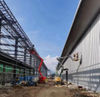 Rostbest&auml;ndig grundm&aring;lning Varmf&ouml;rzinkat st&aring;l Garage Verkstadsbyggnad Prefabricerad st&aring;lkonstruktionsplattform
