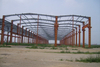 Grote overspanning stalen structuur frame geprefabriceerde constructiestaalworkshop met schilderij