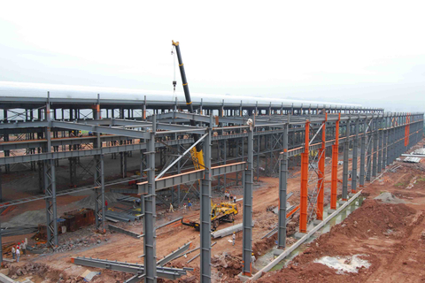 Galvanized Steel Frame Commercial Warehouse
